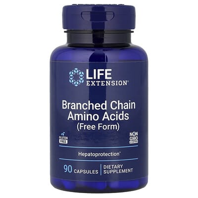 Branched Chain Amino Acids, Free Form, 90 Capsules