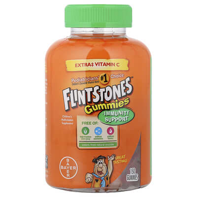 Детские мультивитаминные мармеладки Flintstones Immunity Support, 150 шт