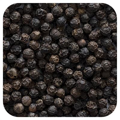 Organic Tellicherry Black Peppercorns, Whole, 16 oz (453 g)