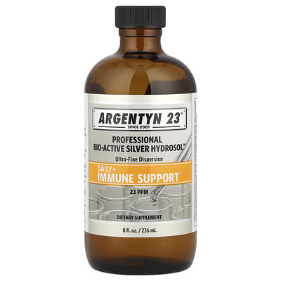 Argentyn 23®, Профессиональный биоактивный серебряный гидрозоль™, 23 PPM, 8 fl oz (236 ml)