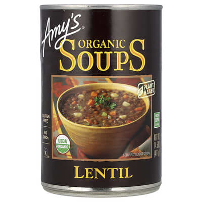 Organic Soups, Lentil, 14.5 oz (411 g)