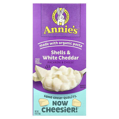 Macaroni & Cheese, Shells & White Cheddar, 6 oz (170 g)
