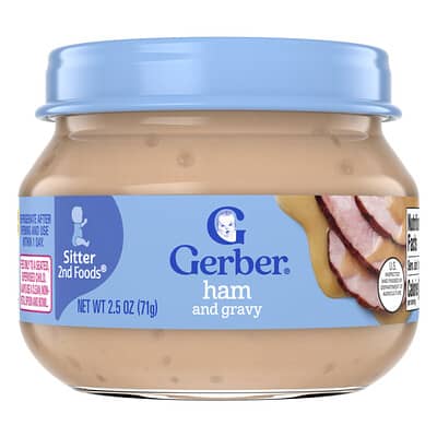 Gerber 2nd Foods®, Sitter, ветчина с подливкой, 2.5 oz (71 g)