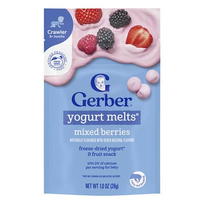 Йогурт Melts®, 8+ месяцев, Mixed Berries, 1 oz (28 g)
