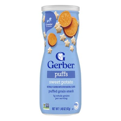 Puffs, снек из зерна, 8+ месяцев, сладкий батат, 1.48 oz (42 g)