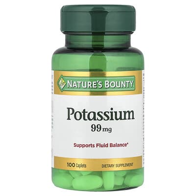 Potassium, 99 mg, 100 Caplets