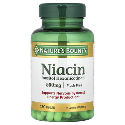 Niacin, Flush Free, 500 mg, 120 Capsules