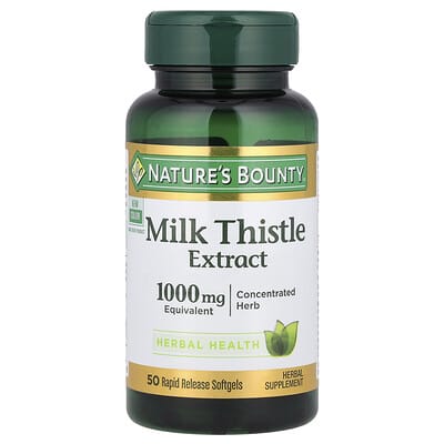 Milk Thistle Extract, 250 mg, 50 Rapid Release Softgels