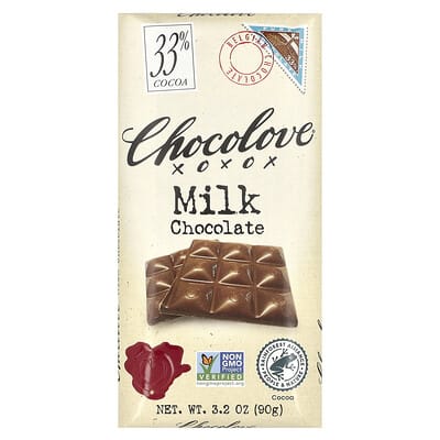 Milk Chocolate, 33% Cocoa, 3.2 oz (90 g)