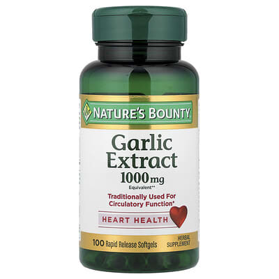 Garlic Extract, 1,000 mg, 100 Rapid Release Softgels