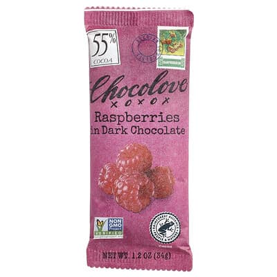 Малина в темном шоколаде, 55% Cocoa, 1.2 oz (34 g)