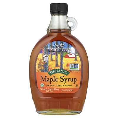 Органический кленовый сироп, 12 fl oz (354 ml)