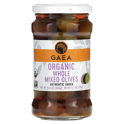 Органические цельные микс оливок, 10.6 oz (300 g)