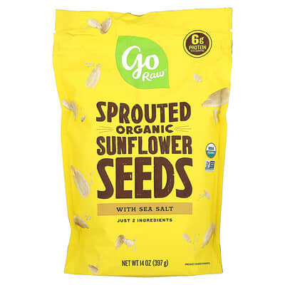Organic Sprouted Sunflower Seeds, Sea Salt, 14 oz (397 g)