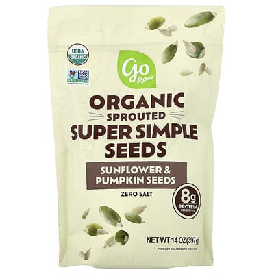 Organic Sprouted Super Simple Seeds, Sunflower & Pumpkin Seeds, 14 oz (397 g)