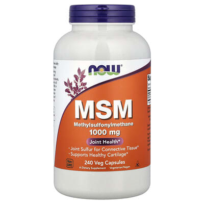 MSM, 1,000 mg, 240 вегетарианских капсул