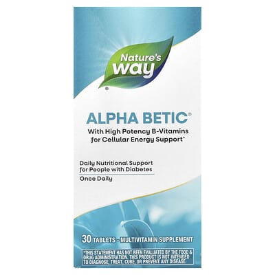 Alpha Betic® Multivitamin, 30 Tablets