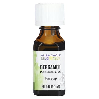 Натуральное эфирное масло бергамота, 0.5 fl oz (15 ml)