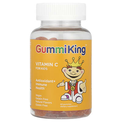 Vitamin C for Kids, Orange, 60 Gummies (30 mg per Gummy)