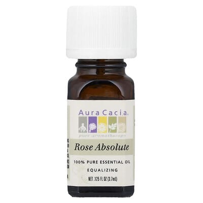 Pure Essential Oil, Rose Absolute, 0.125 fl oz (3.7 ml)