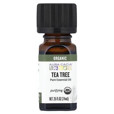 Эфирное масло Organic Tea Tree, 0.25 fl oz (7.4 ml)