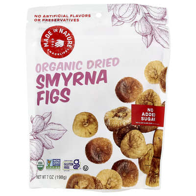 Organic Dried Smyrna Figs, 7 oz (198 g)