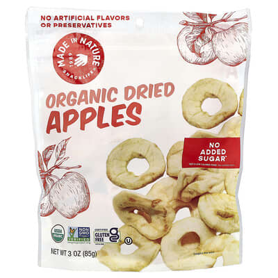 Organic Dried Apples, 3 oz (85 g)