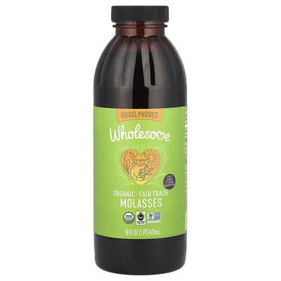 Organic Molasses, Unsulphured, 16 fl oz (473 ml)