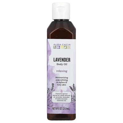 Body Oil, Lavender, 8 fl oz (237 ml)