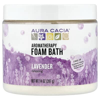 Aromatherapy Foam Bath, Relaxing Lavender, 14 oz (397 g)