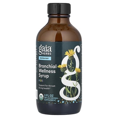 Kids, Bronchial Wellness Syrup, 3 fl oz (89 ml)