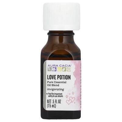 Pure Essential Oil Blend, Love Potion, 0.5 fl oz (15 ml)