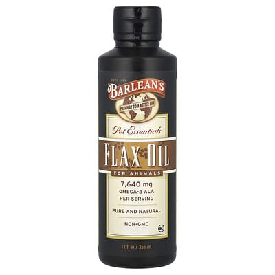 Pet Essentials, Flax Oil For Animals, 12 fl oz (355 ml)