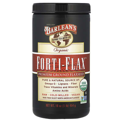 Organic Forti-Flax™, Premium Ground Flaxseed, 16 oz (454 g)