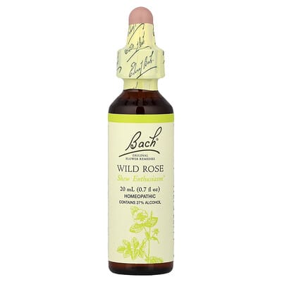 Цветочные средства Original Flower Remedies, Wild Rose, 0.7 fl oz (20 ml)