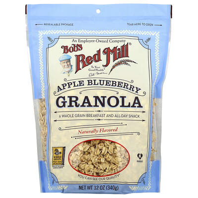 Granola гранола с яблоком и черникой, 12 oz (340 g)