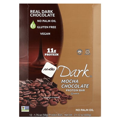 Dark® Протеиновые батончики Mocha Chocolate, 12 шт., 1.76 oz (50 g) каждый