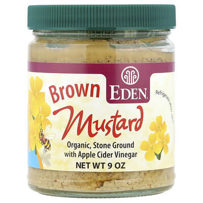 Organic Brown Mustard With Apple Cider Vinegar, 9 oz