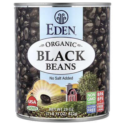 Черная фасоль Organic, 822 g