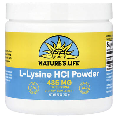L-Lysine HCI Powder, 435 mg, 7 oz (200 g)