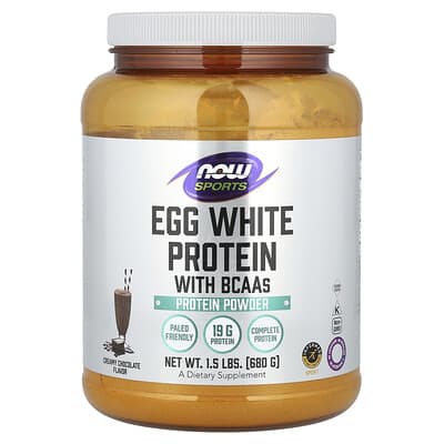 Спортивный протеин из яичного белка с BCAA, шоколад, 1.5 lbs (680 g)