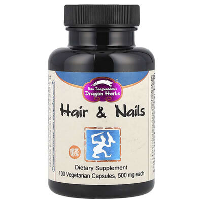 Dragon Herbs Витамины для волос и ногтей, 100 капсул
