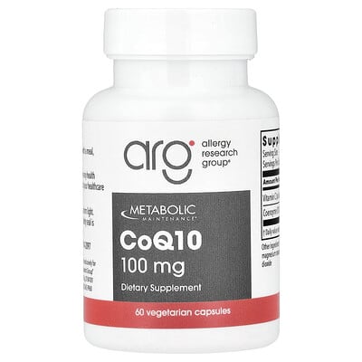 Коэнзим Q10, 60 вегетарианских капсул