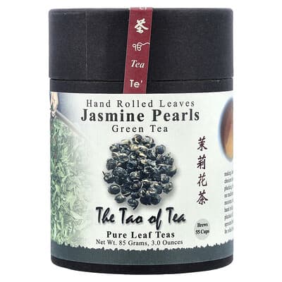 Hand Rolled Leaves, Green Tea, Jasmine Pearls, 3 oz (85 g)