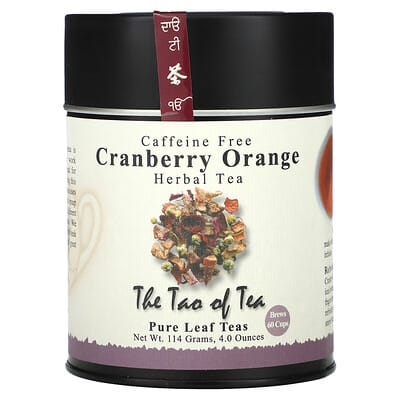 Herbal Tea Blend, Cranberry Orange, Caffeine Free, 4 oz (114 g)