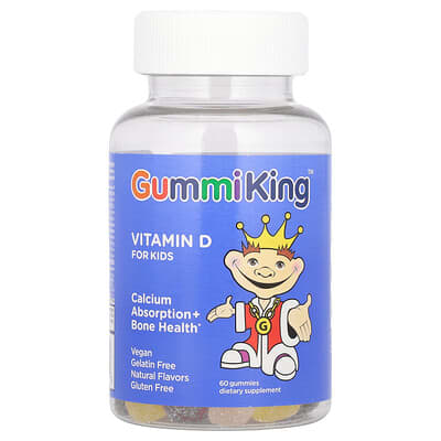Vitamin D for Kids, 60 Gummies (7.5 mcg per Gummy)