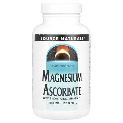 Аскорбат магния, 1,000 mg, 120 таблеток