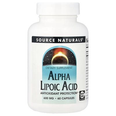Alpha Lipoic Acid, 600 mg, 60 Capsules
