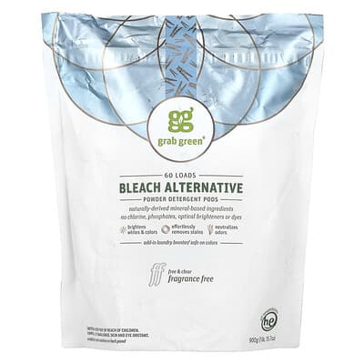 Bleach Alternative, Laundry Booster, Fragrance Free, 60 Loads, 1.98 lb 31.7 oz (900 g)