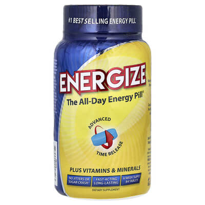 Energize, таблетки для энергии на весь день, 84 таблетки